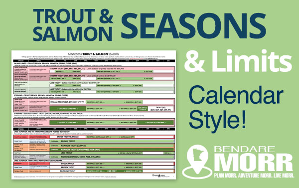 Minnesota Fishing Seasons and limits guide by Bendare Outdoors