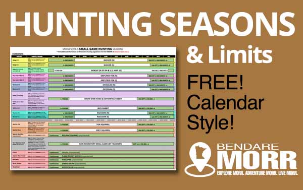 Minnesota Hunting and Trapping Seasons and limits guide by Bendare Outdoors