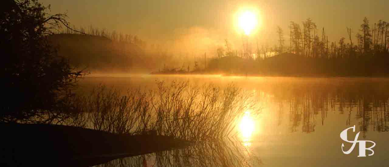 Photo: Sunrise in the BWCA in northern Minnesota. Photo by Chris J. Benson