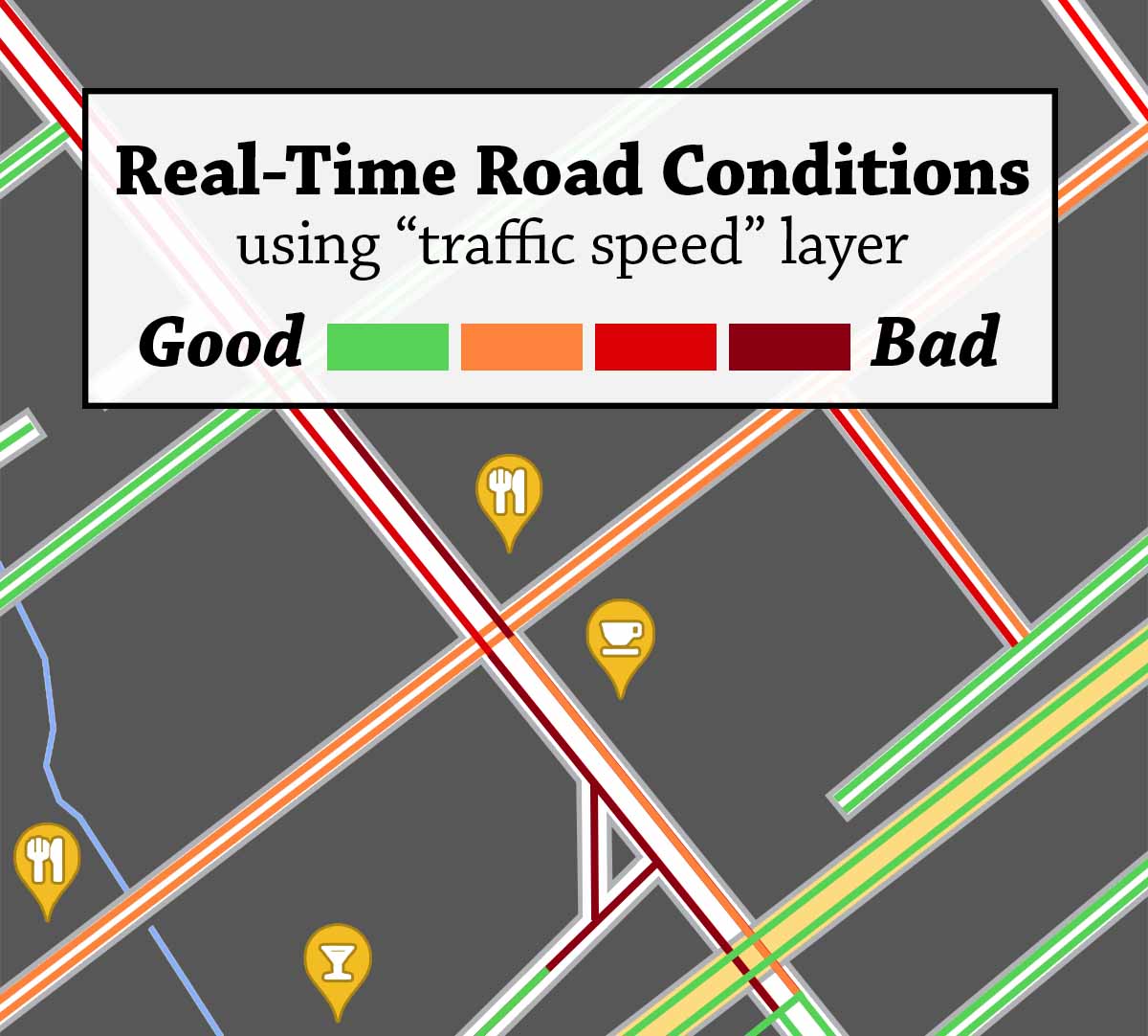 Real-Time Road Conditions using traffic layer