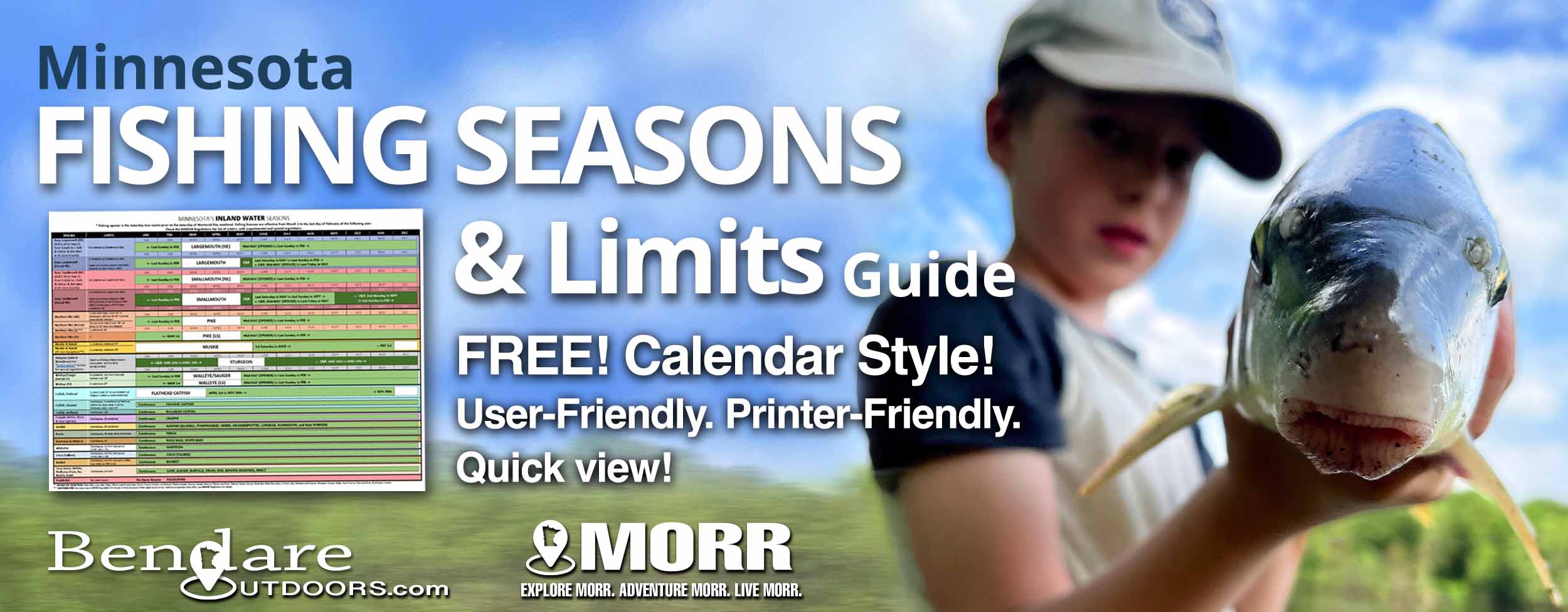 Minnesota Fishing Seasons and Limits by Bendare Outdoors
