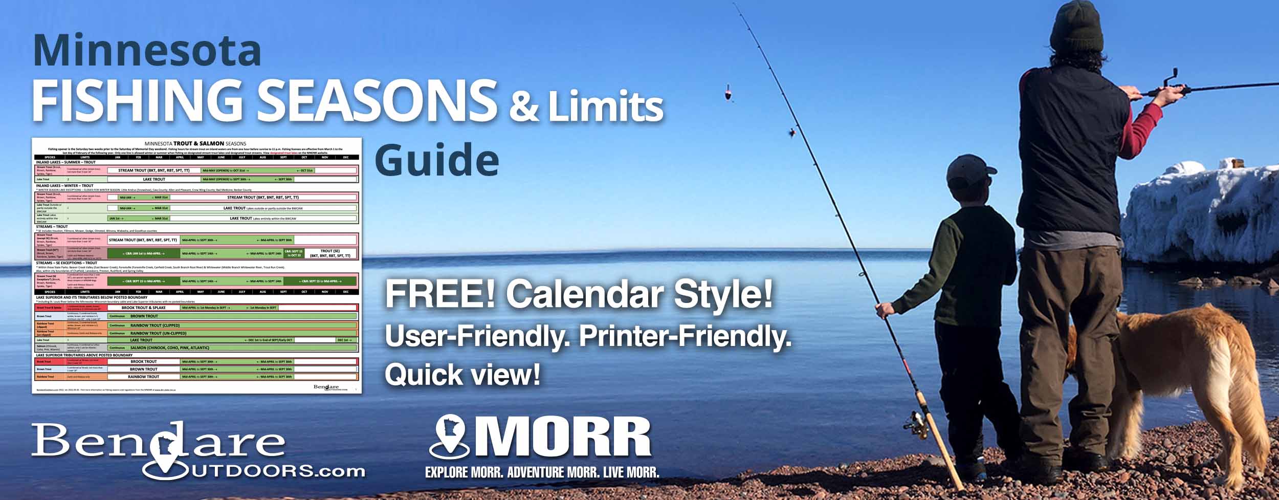 Minnesota Fishing Seasons and Limits Guide by Bendare Outdoors