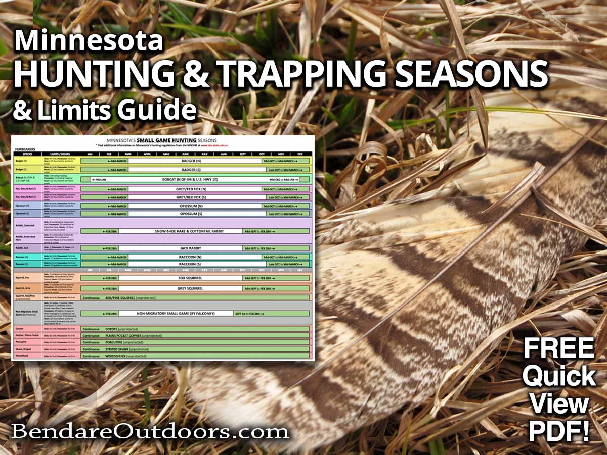 Hunting and trapping seasons and liimits guide | Bendare Outdoors
