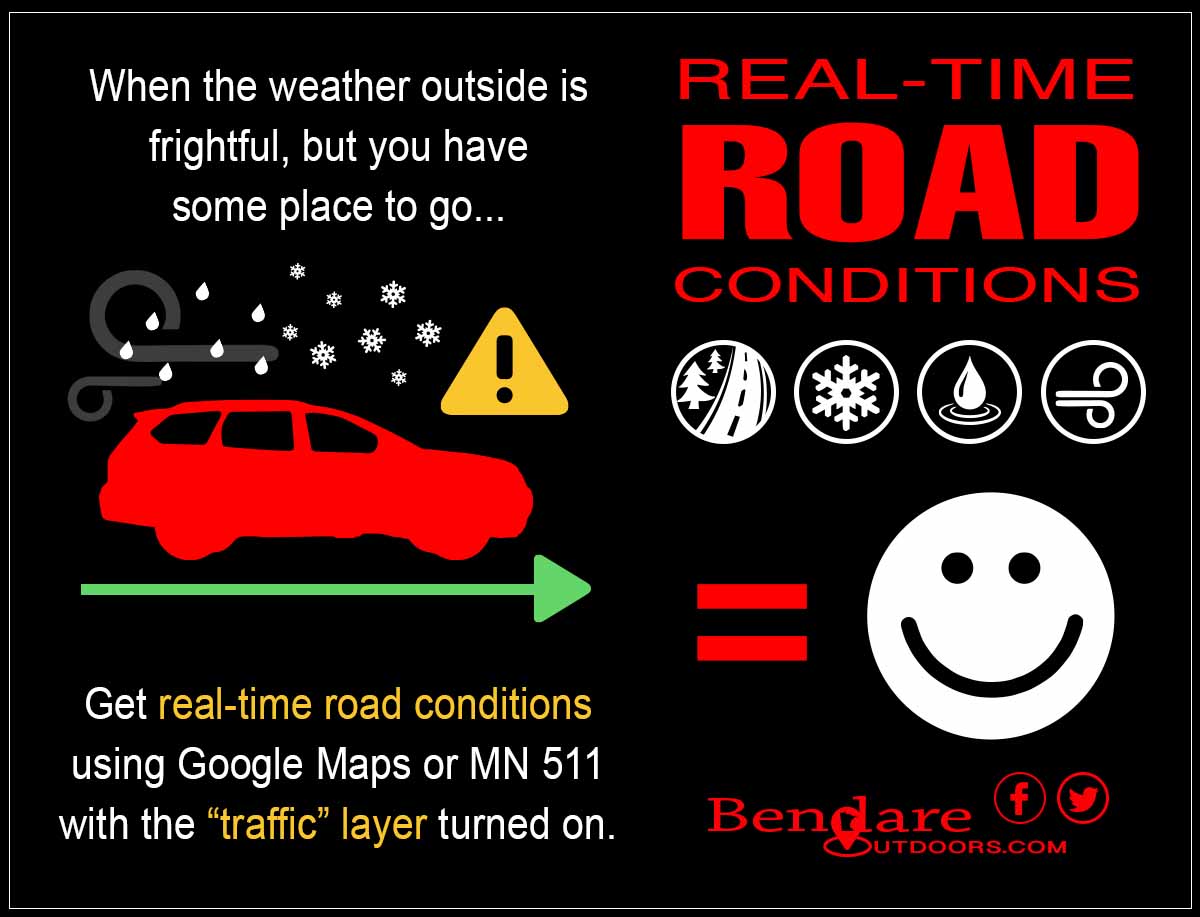 Real-Time Road Conditions Using the Traffic Layer